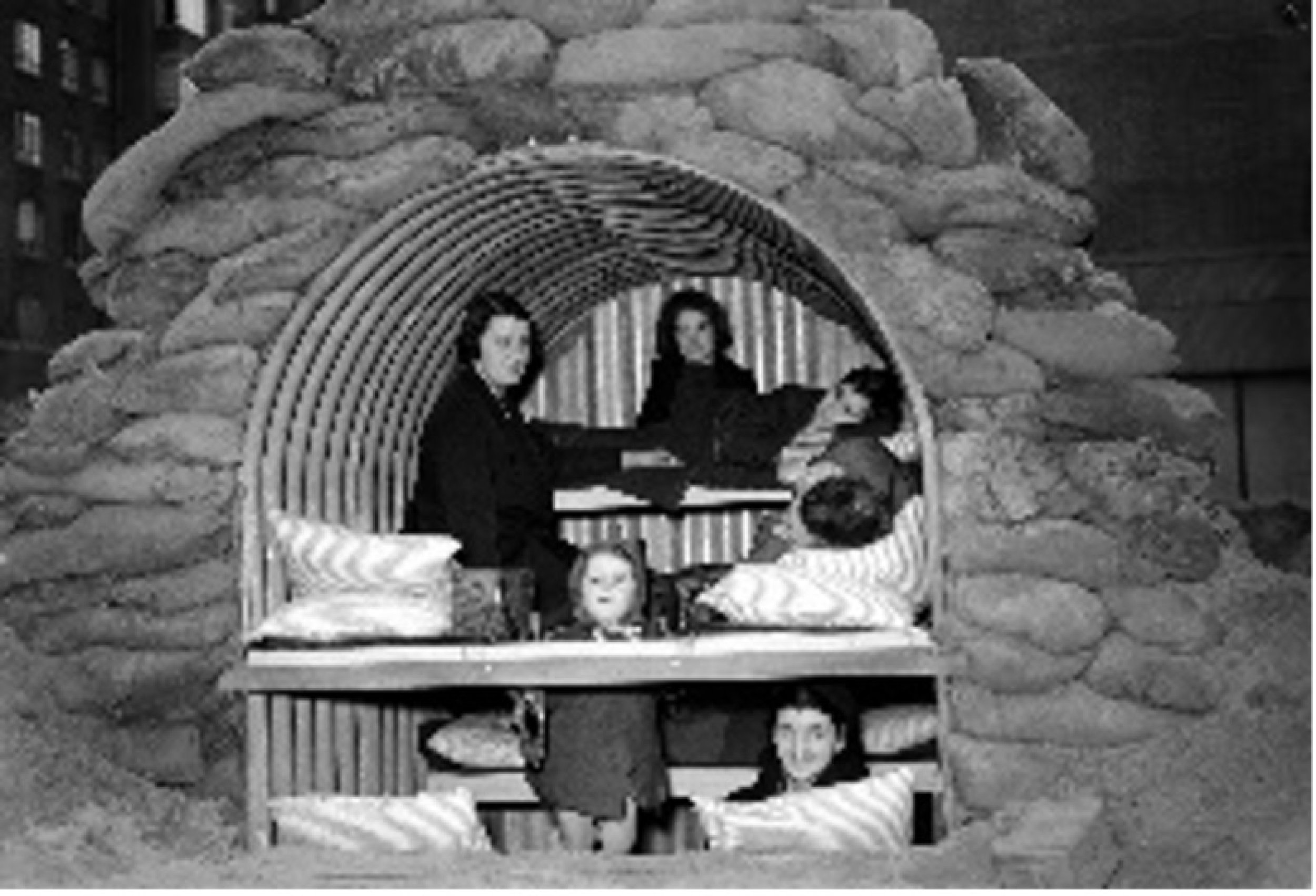 What is the name of this kind of cheap air raid shelter, used by many British families during World War II?