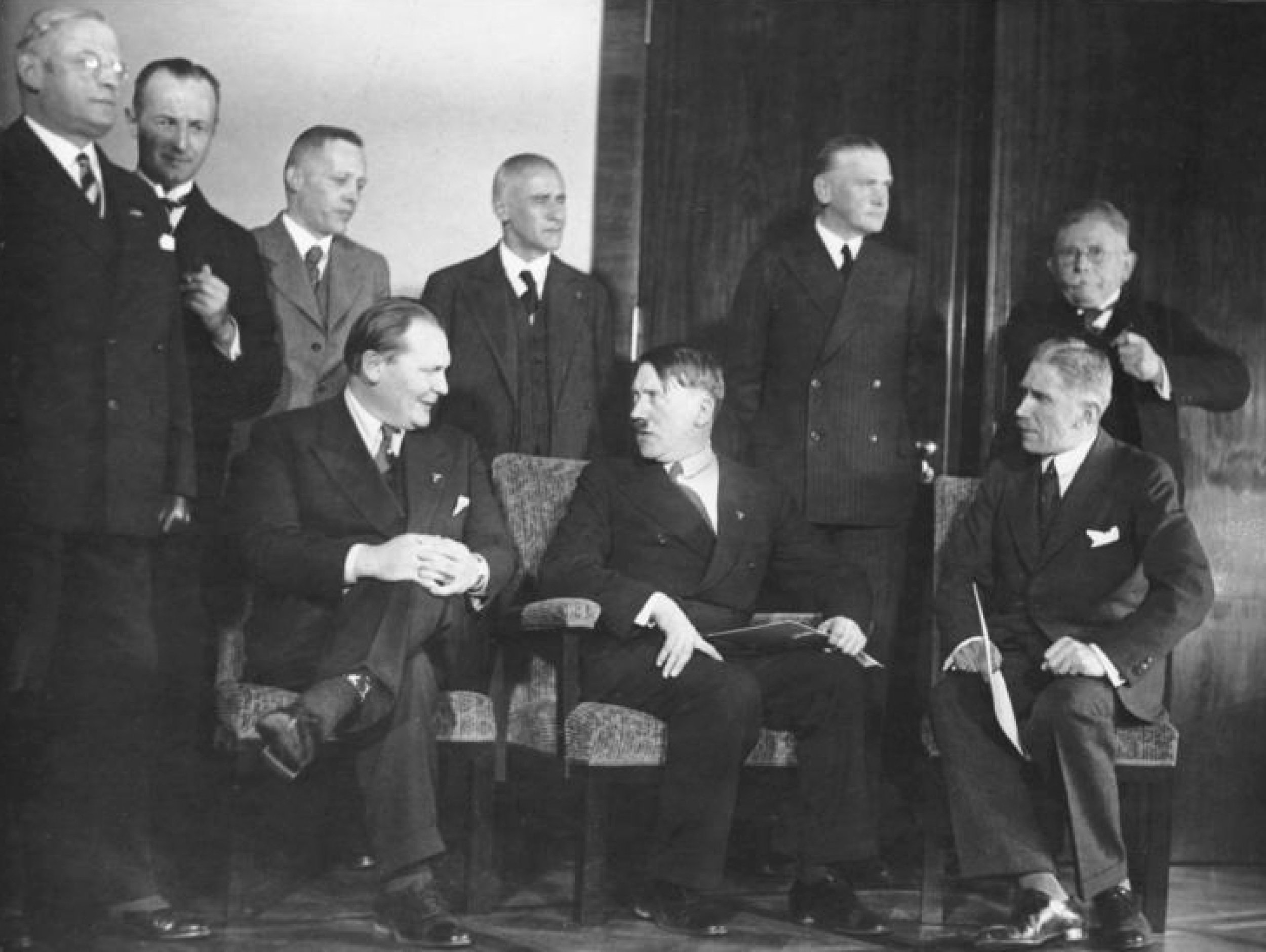 Who was the Vice-Chancellor of Germany after Hitler came to power in 1933? (Hint: he’s sitting in the rightmost chair in the photo, and he supported Hitler’s appointment as chancellor because he incorrectly believed Hitler could be controlled once he was in that position.)